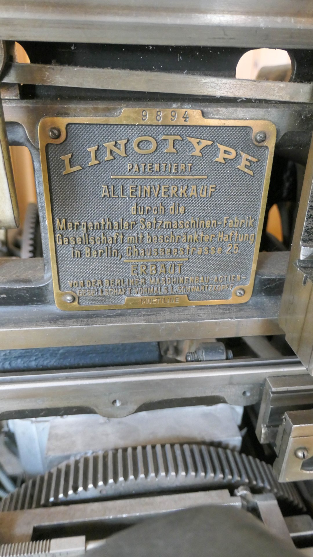 Een 'Linotype'.